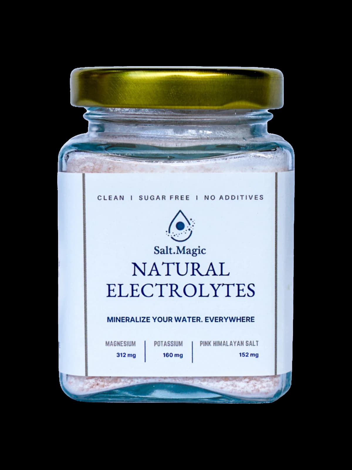 Salt.Magic Signature Glass Jar close-up