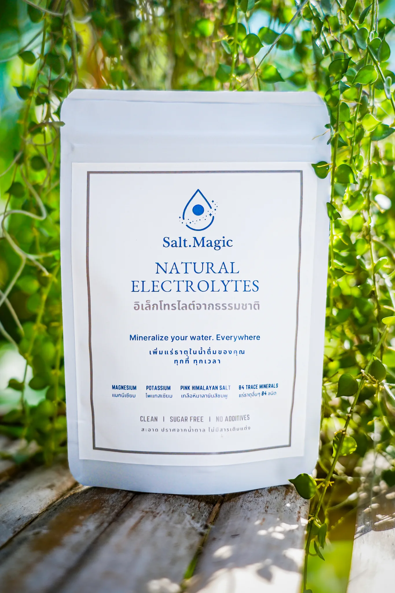 Salt.Magic Travel Sachet - 60g, 20 servings, natural electrolytes